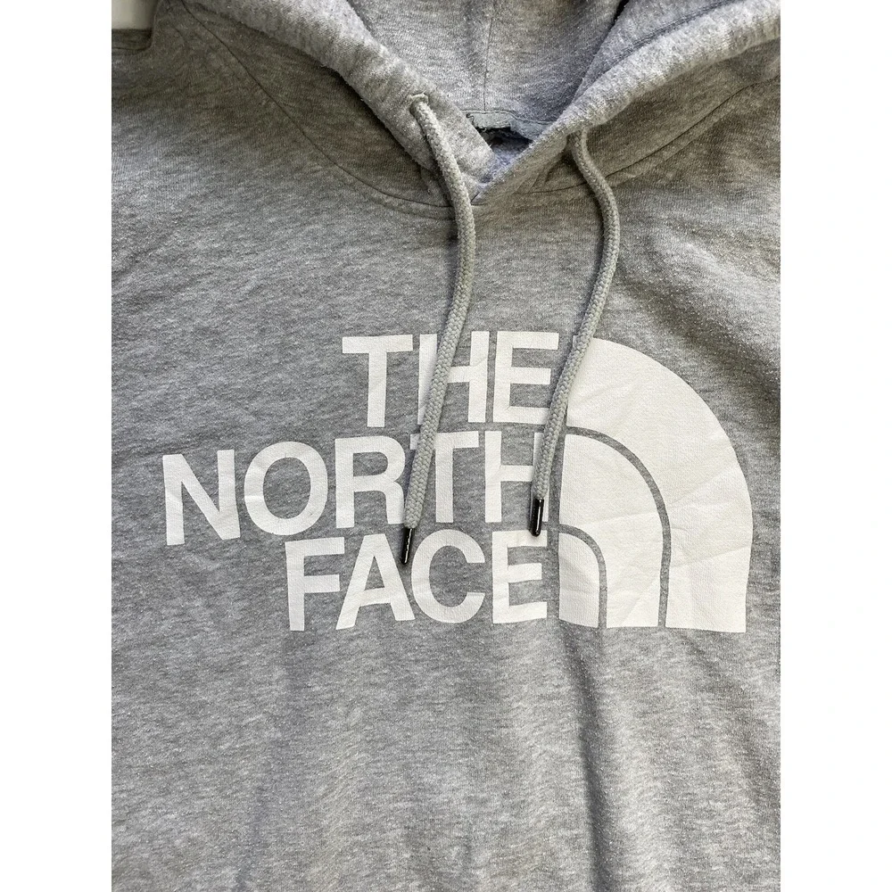 The North Face Half Dome Pullover‎ Hoodie Gray with White Logo / Men's XL